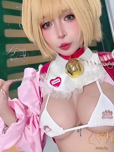 推特高颜巨乳福利姬 UmekoJ 性感写真合集+花絮流出 勾魂cos金发猫耳学妹 全程娇媚诱人！ 1