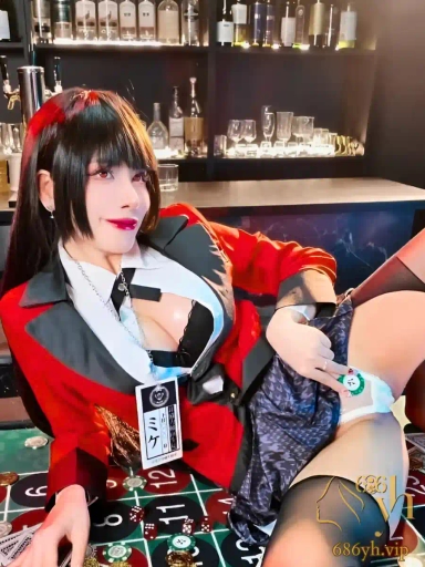 百万粉丝网红 Byoru 11月份会员付费作品 cos百家乐荷官大尺度写真！ 3