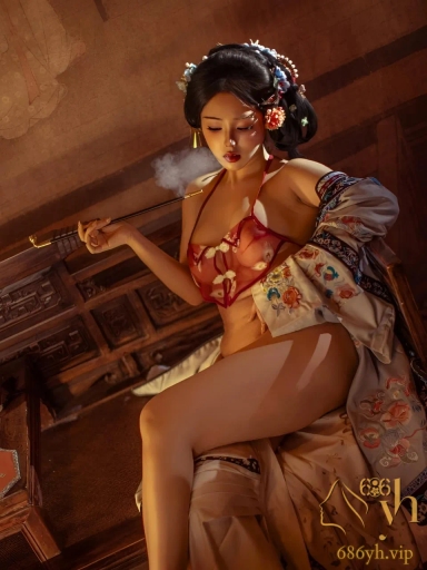 推特极品cos女神 钛合金TiTi 性感旗袍大尺度写真 豪乳肥臀一线天诱惑满分 1
